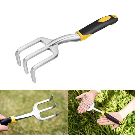 Non-slip Aluminum Alloy Flower Planting Shovel Rake Spade Fork Gardening Tools