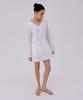 Bundercammer V-Neck Mini Dress_White