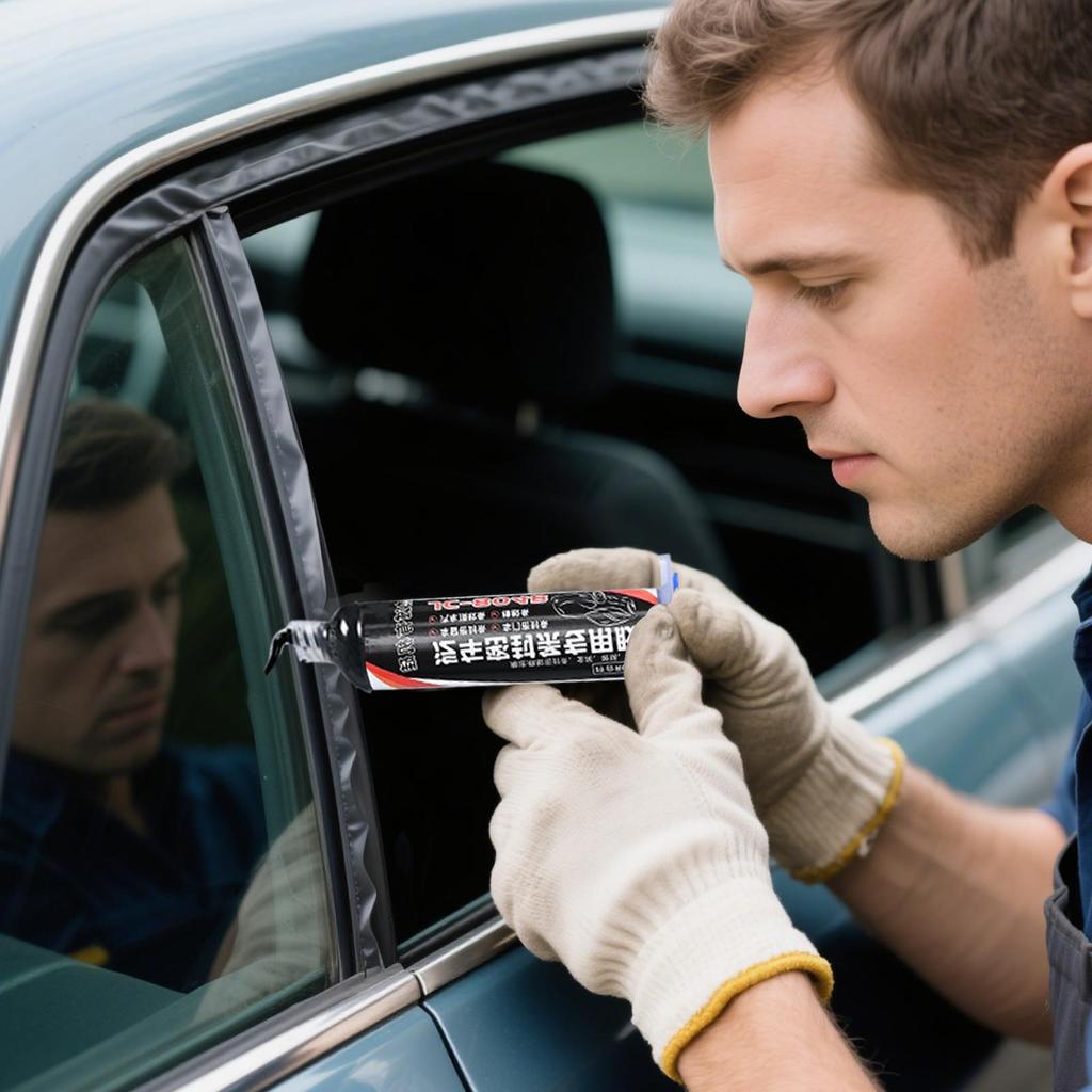 Weather Stripping Door Seal Adhesive 55g Glue Sealant Restoration Bonding Insulation Sealing For Automotive Body Repair