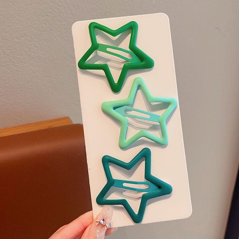 3Pcs Children'S Pentagram Broken Hair Clip, Girls' Hair Without Injury Side Bangs Clip, Versatile Headpiece Hair Clip On The Back Of The Head