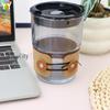 Eco-Friendly Cork Leather Cup Sleeve - Portable Wood Grain Insulated Sleeve for Outdoor Travel