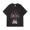 275 GSM Washed T-shirts 100% Cotton One Punch Man V3 Garou Print Unisex Heavy Cotton T Shirt