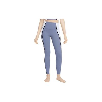 Yoga Dri-FIT Luxe 7/8 Color Block High-Waisted Slim Fit Leggings Women Leggings Light-Sea-Blue DM7672-491