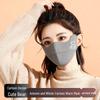 2025 Autumn/Winter Women's Cute Bear 3D V-Shape Mask: Thickened, Windproof, Coldproof for a Slimmer Look