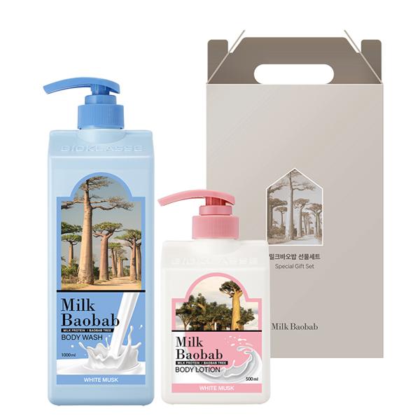 

Оригинальный подарочный набор для волос Milk Baobab из 2 предметов, 1 корейский набор для ухода за волосами, подарочный набор из 2 предметов для тела Milk Baobab, 1 корейский набор для ухода за телом wash1000ml+lotion500ml