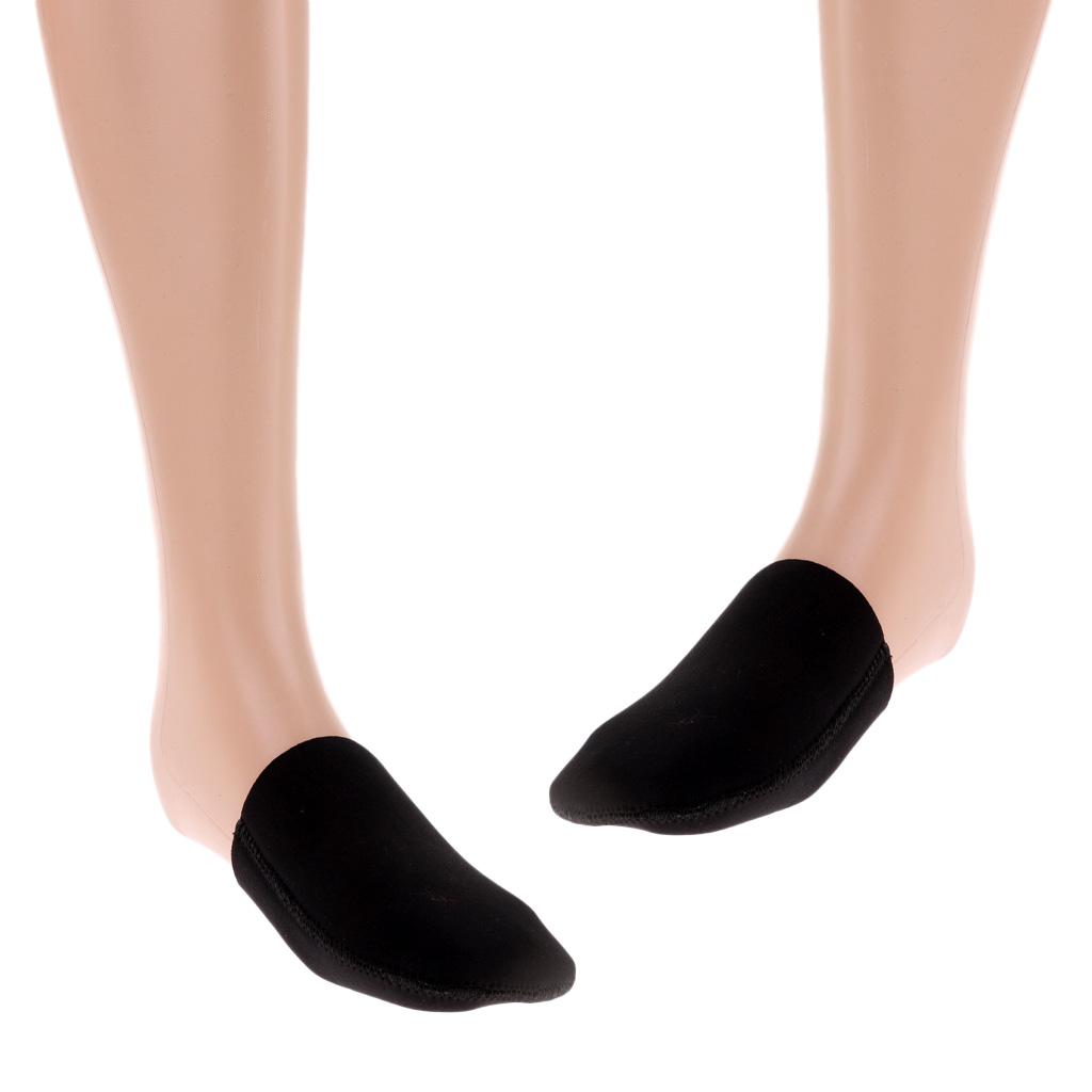 Thermal Neoprene Cycling Hiking Running Toe Covers Warmer, 1 Pair , Black, as described
