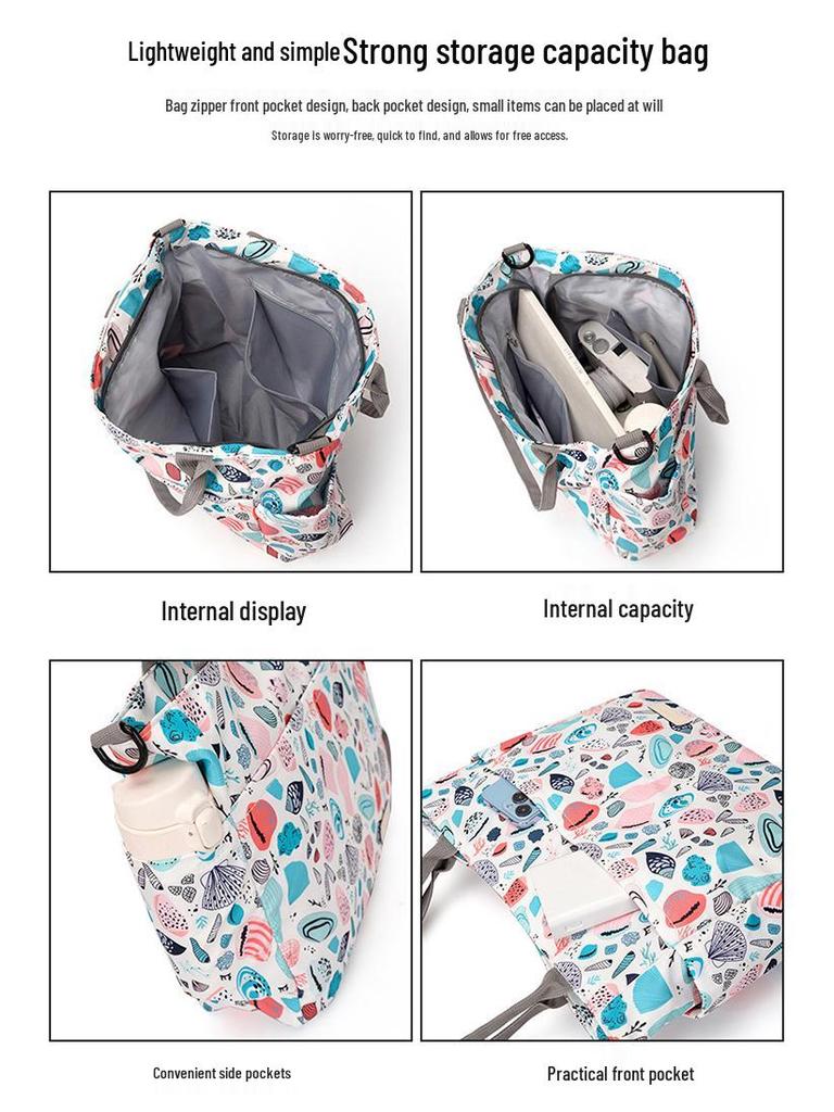 Women's Fashion Waterproof Tote: Large Capacity Crossbody Handbag for Outings