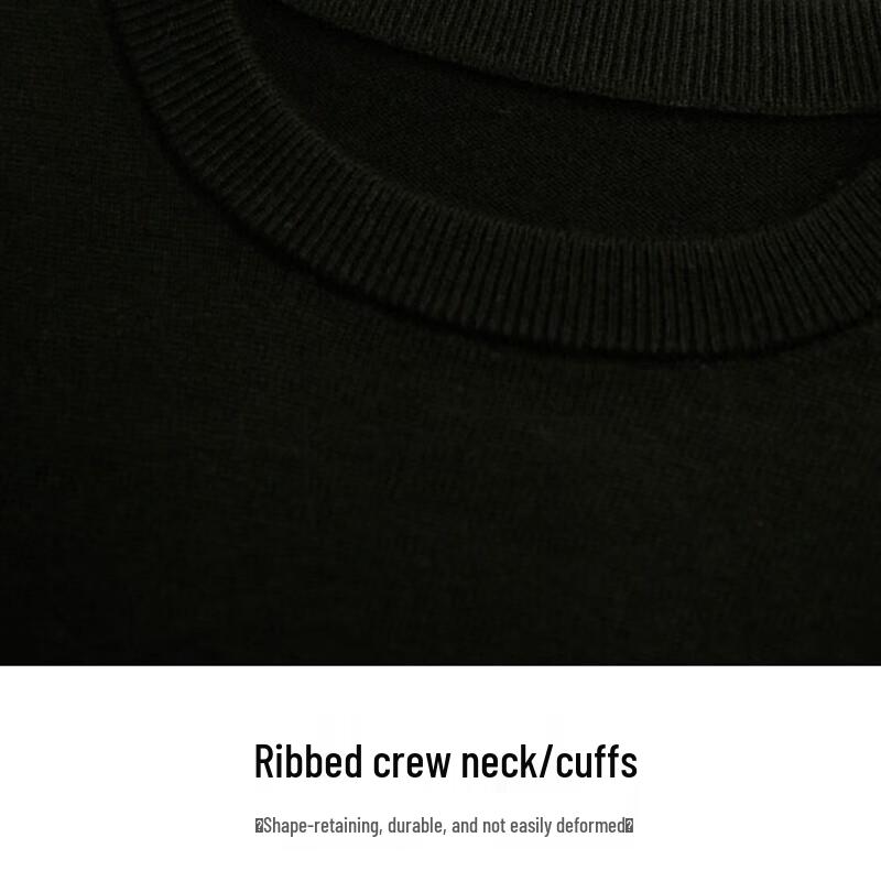 TRIES Men's Winter Solid Knitted Sweater