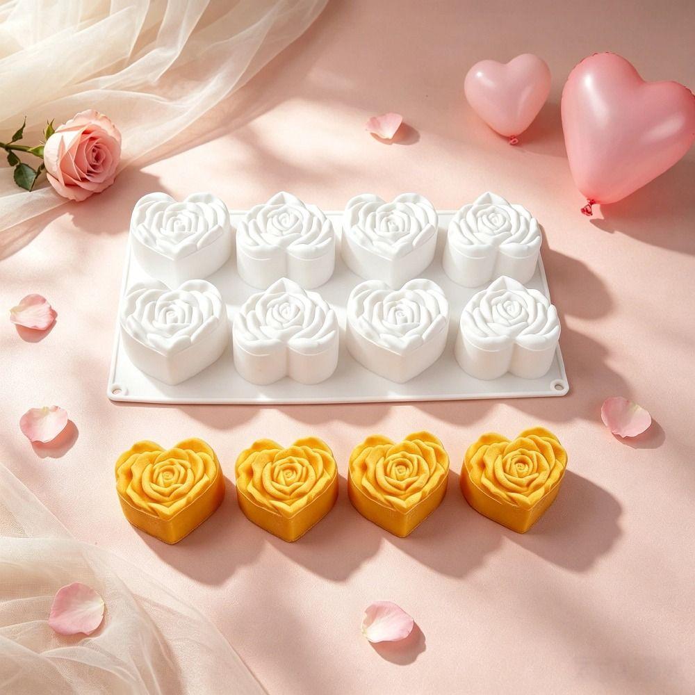 Heart Shaped Mousse Cake Mold Nonstick Silicone Cake Mold Gift Dessert Mold Valentine's Day