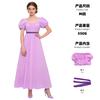 5 Bridgetown Cosplay Vintage Regent Dress, Halloween Victorian High-Waisted Tea Dress Long Dress