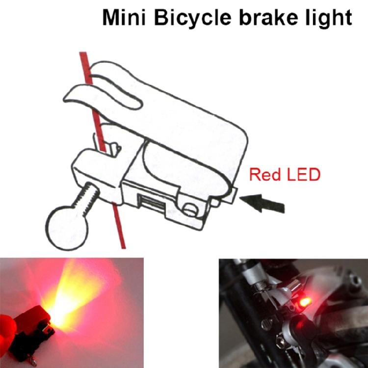 Mini Brake Bike Light Tail Rear Bicycles Light Cycling LED Light High Brightness