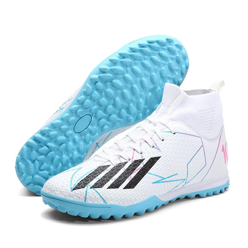 New Football Shoes Men's Broken Nails Lace-up TF Training Shoes Long Nails Sneakers Adult Wear-resistant Football Sneakers