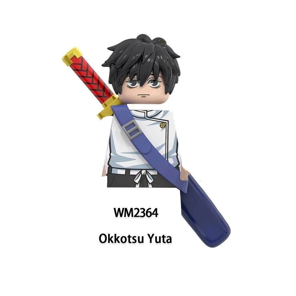 Jujutsu Kaisen Anime Cartoon Gojo Satoru Itadori Yuj Fushiguro Megumi Okkostu Yuta Bausteine Mini-Actionfiguren Kinderspielzeug