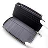 [Revetta] Stingray Leather Long Wallet, Black, Round Zipper, Genuine Leather, 21 Card Slots, Large Capacity, Caviar Finish [225stw]