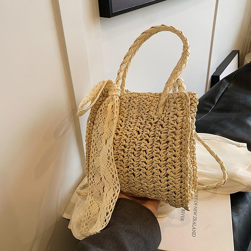 

Beautiful bag women s casual messenger shoulder bag beach vacation personality trend small fresh portable large capacity bag бежевий