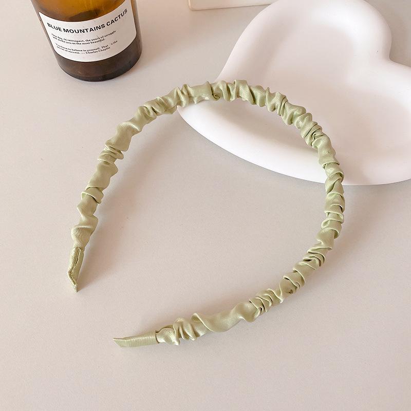 

Корейский стиль Французская плиссированная широкая повязка на голову - Шикарный ароматный стиль для женщин