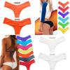 Luxurious Women Brazilian G-string Briefs With Elegant Ruffles For Beachwear