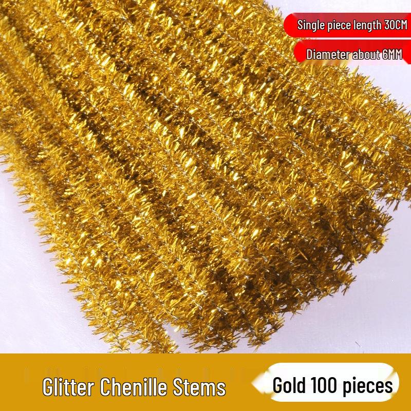 Sparkle Glitter Pipe Cleaner Twist Stick for DIY Children's Crafts