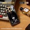 Sukuna Cool Anime Man Japan Art Poster Phone Case For Iphone 17 16 15 14 13 12 11Pro Plus Max Gold-plated Glass Phone Case