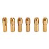 6pcs Brass Material Collet Chuck Sleeves M8x0.75 Cap Drill Chuck Collet Nut Set  Fast Chucking
