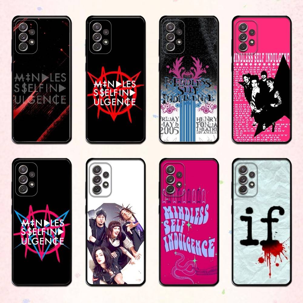M-Mindless S-Self Indulgence Phone Case For Samsung S 25,24,23,22,30,21,10,9,Ultra,Plus,Lite,FE,4,5 G Soft Black Case