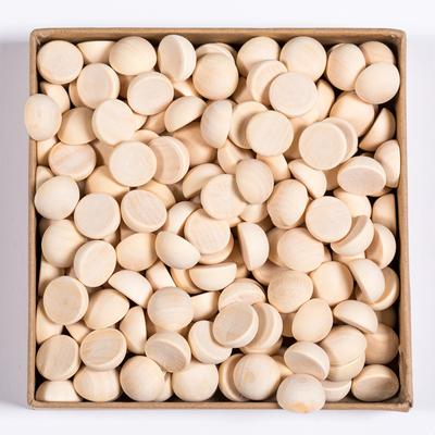 10/20 pezzi 15-20MM semicerchio per gioielli fai da te accessori non finiti perline di legno sfere boscose naturali palline a mezza faccia