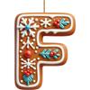 26 Letter Acrylic 2D Flat Christmas Letter Pendant  Christmas Tree Hanging Pendent Ornament Keychain Holiday Party Decor Supplie