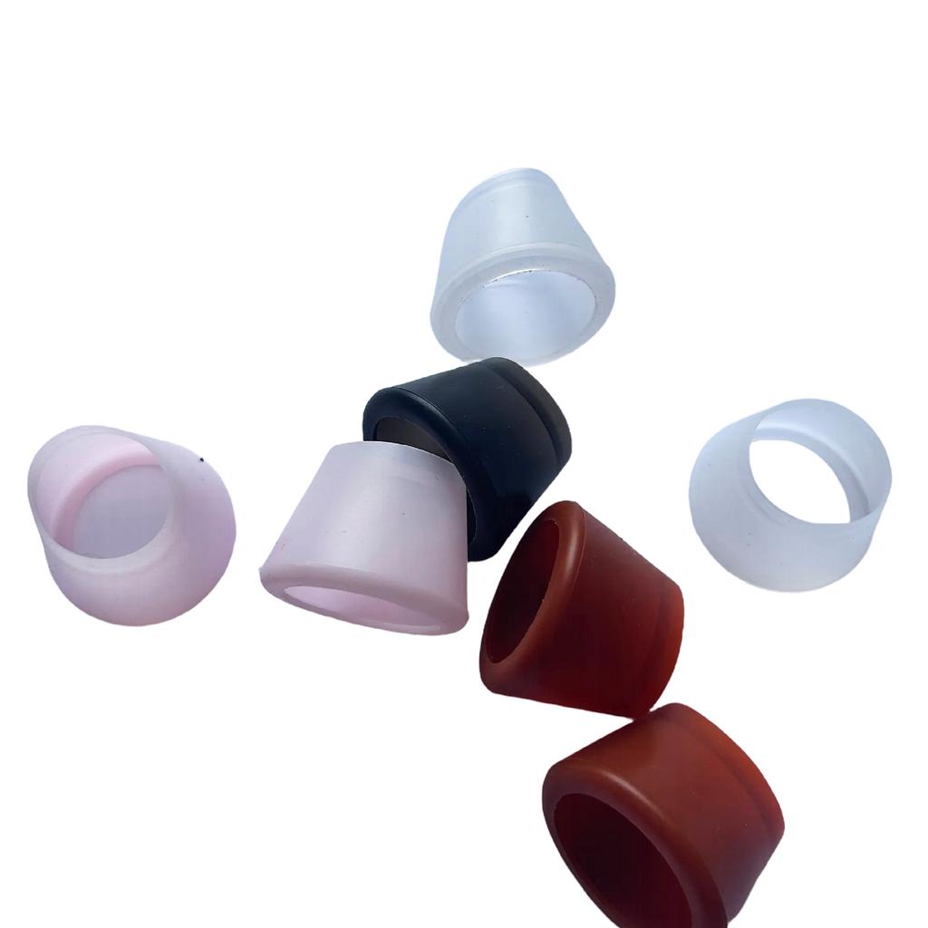 Silicone Tennis Racket Handle End Guard Cap Antislip Shock Absorber Protective Sleeve Durable Easy Install for Sports Competitio