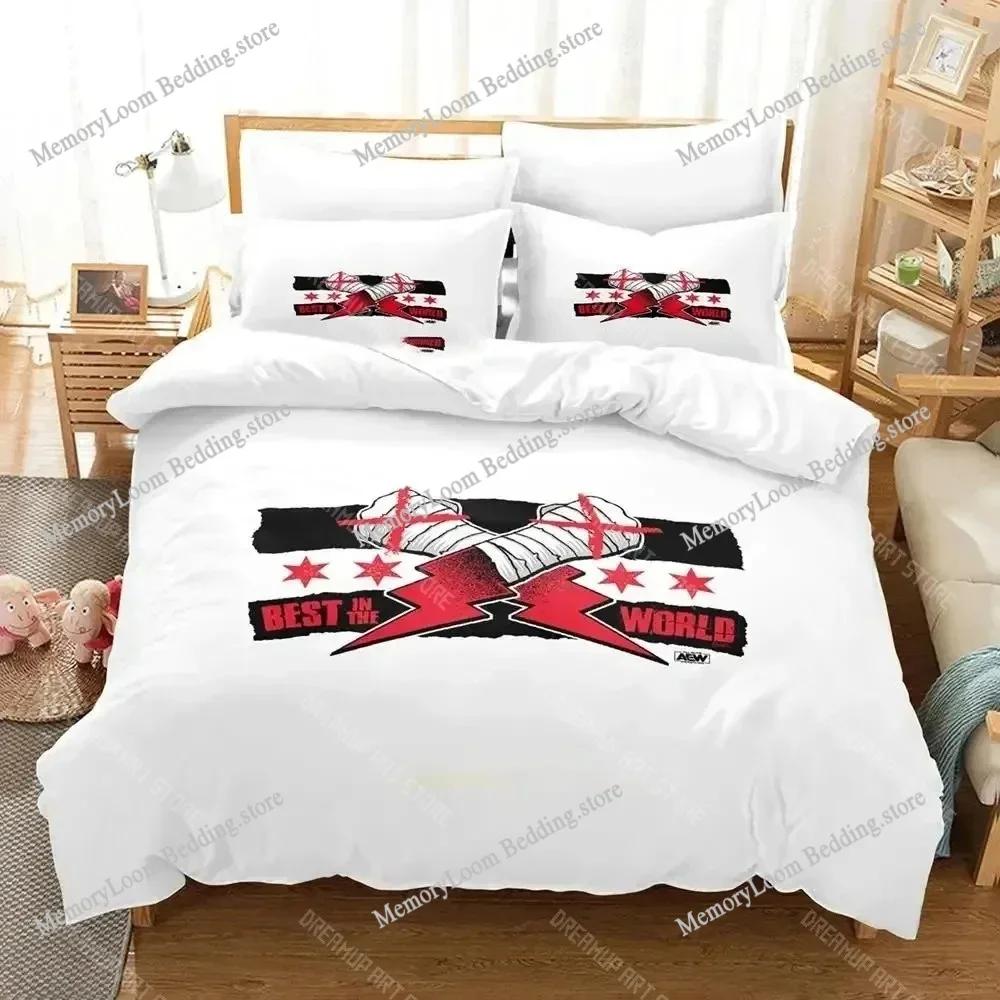 CM Punk Aew Il Migliore del Mondo Set Biancheria da Letto Copripiumino Set Letto Copripiumino Federa Piumone Taglia King Queen Ragazzi Adulti