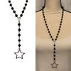 Fashion Star Flower Pendant Necklace Sweet Cool Clavicle Chain Adjustable Choker Simple Collar Necklace Couple Jewelry