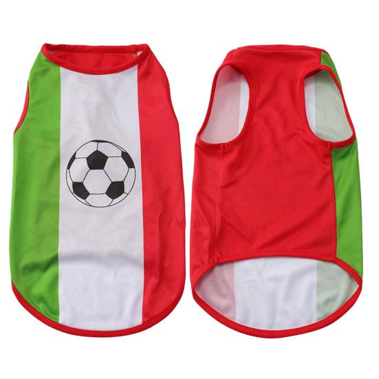 Camiseta de verano para perros con estampado de fútbol, ​​chaleco sin mangas para cachorros, ropa suave y transpirable para perros pequeños y medianos, gatos.