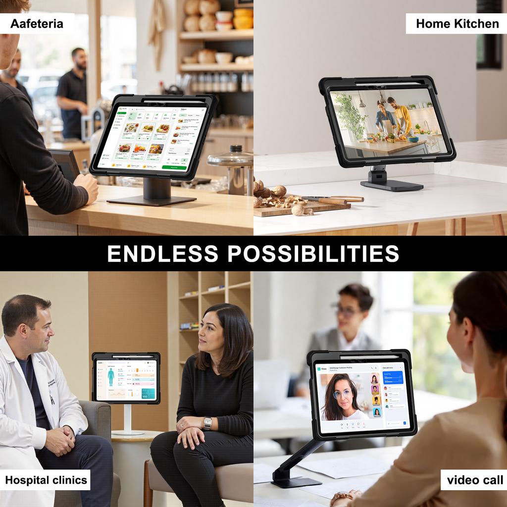 Θήκη για Xiaomi Pad 8 Pro/Pad 8/Pad 7 Pro/Pad 7 με Βάση Στήριξης, Κάλυμμα Tablet από PC + Σιλικόνη