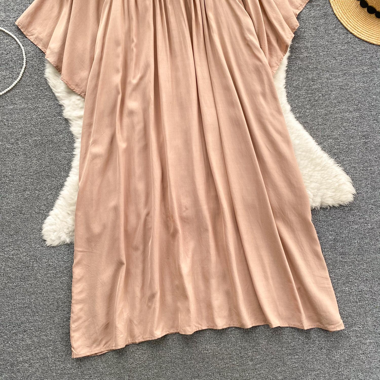 Женские платья Новое поступление V-образный вырез вышитый воланами край длинный — фото 17