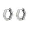 Stainless Steel Earrings Geometric Shapes Triangle/Heart/Rectangle Fade-Resistant Hypoallergenic Nickel-Free Jewelry Earrings
