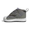 adidas Originals Superstar Series Runde Zehenkappe Klettverschluss Warme Mid-Top Laufschuhe Babyschuhe Grün FW1106