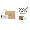 COACH Nolita Canvas With Smooth Leather Shoulder Bag Small Women's Black White CP252-SVCAH