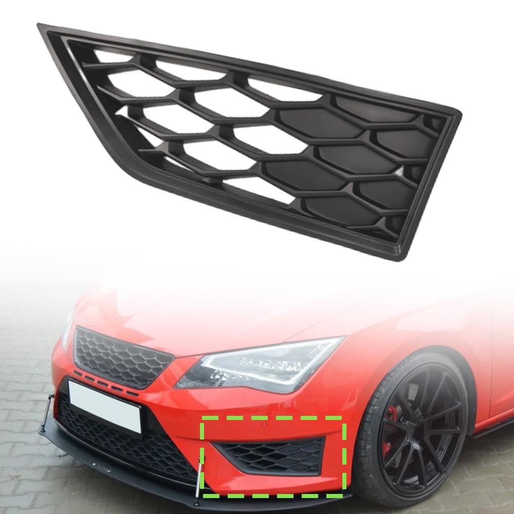 Mascherina Copri Griglia Paraurti Anteriore Auto Luce Fendinebbia Sinistra / Destra 5F0853665C, 5F0853666C Per Seat Leon Cupra Tipo 5F 2012-2016
