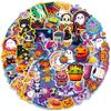 50PCS Halloween Graffiti Stickers - Pumpkin, Bat & Castle Designs for DIY Luggage Decor AnimeWorlds Store