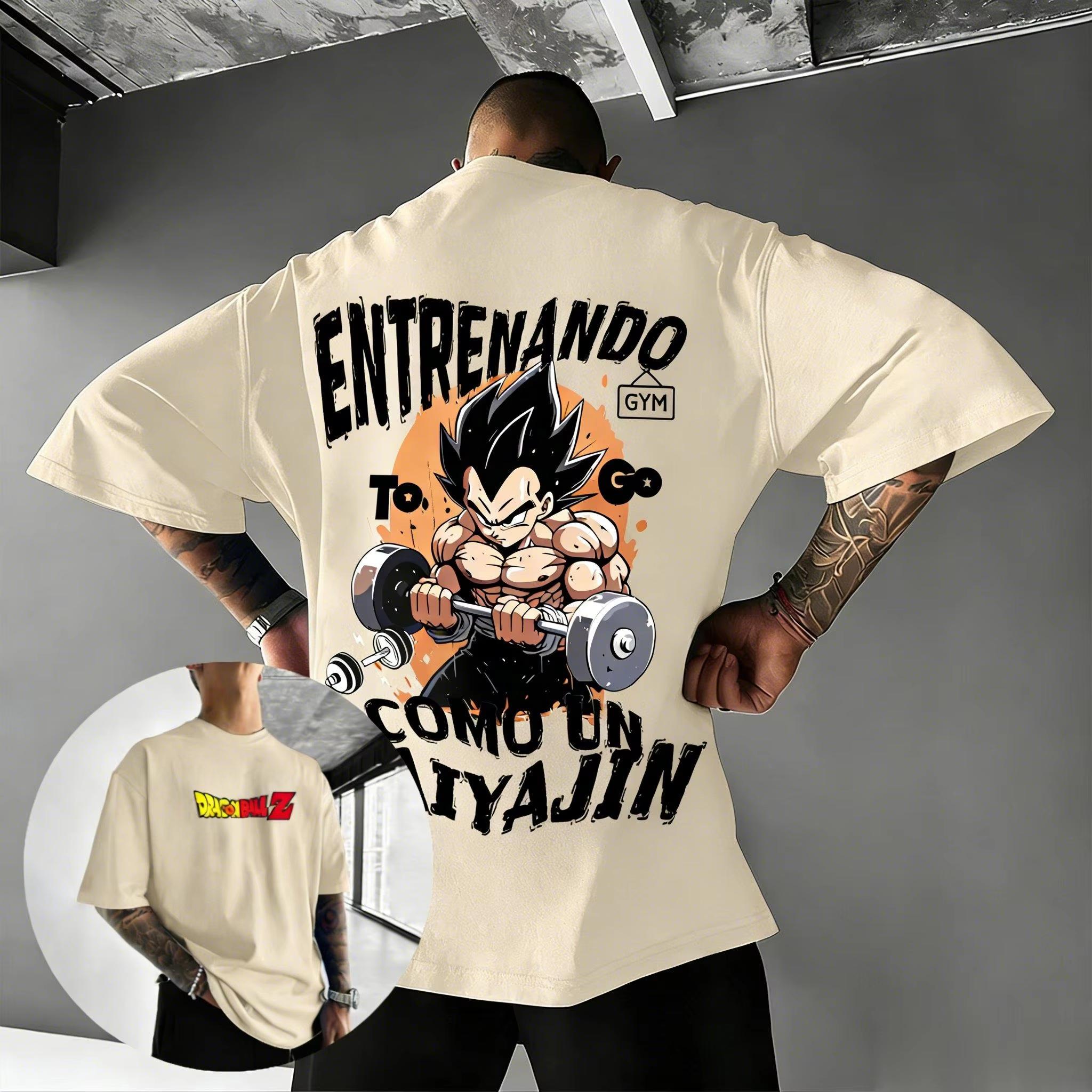 

2026 new Latest trend Dragon Ball Z Goku anime print Tshirt Mens and womens fitness sports shortsleeved printed Tshirt 4XL