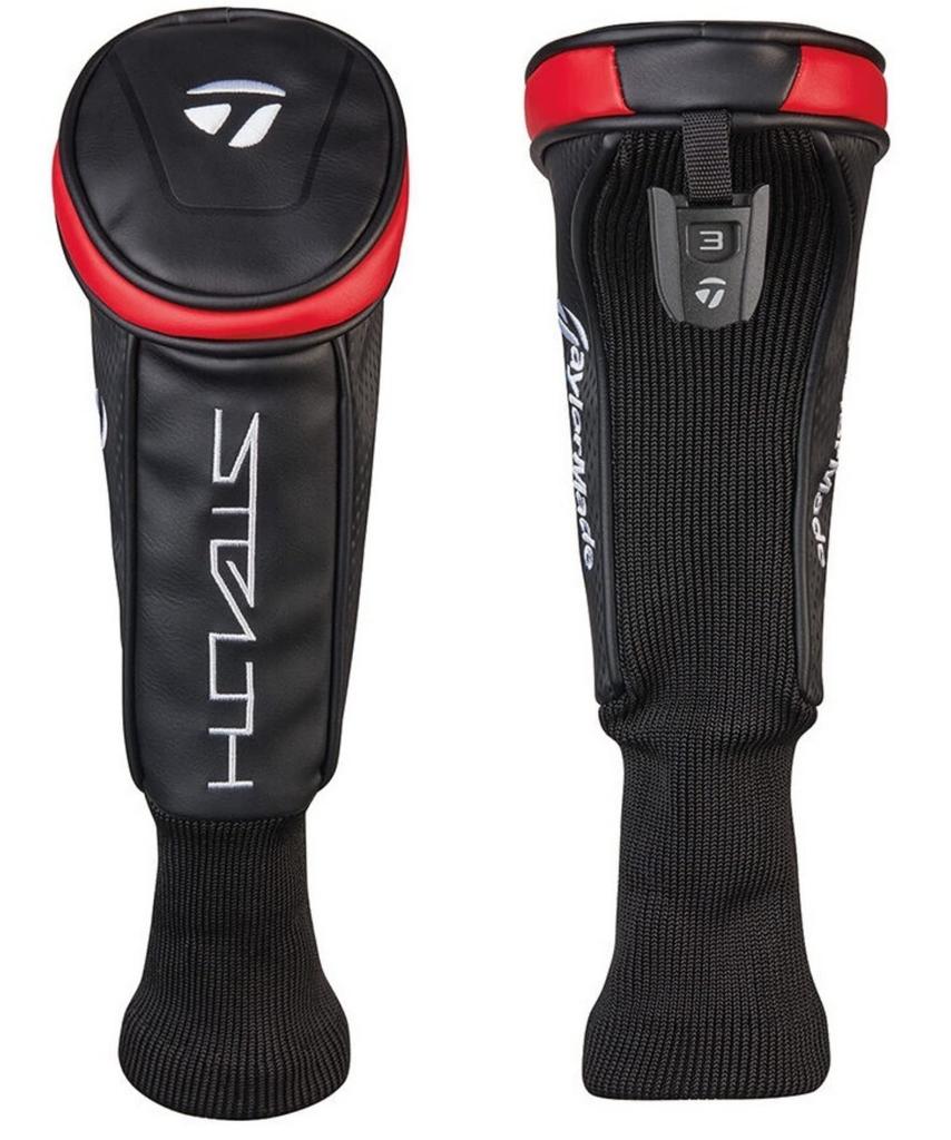 TaylorMade Golf Stealth Black/Red Hybrid/Rescue Headcover