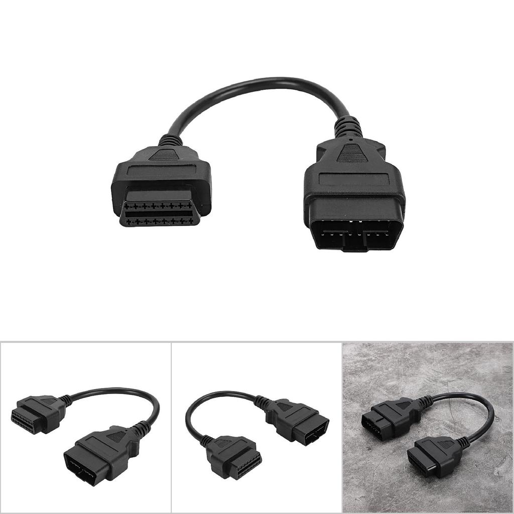 Cablu Extensie OBD 16 Pini 0.3m0.98ft Tată la Mamă Conector Adaptor Diagnostic