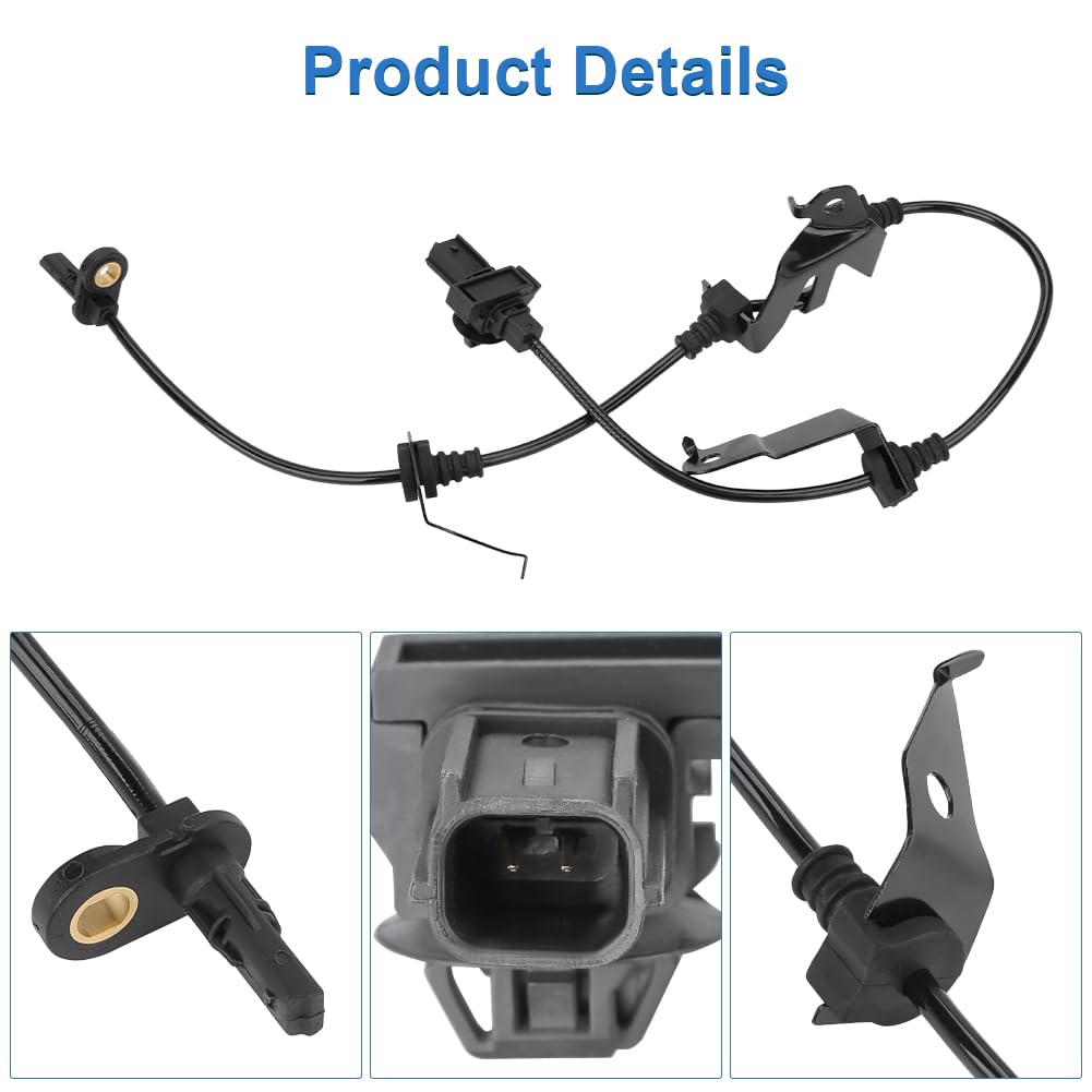 4 Pcs ABS Wheel Speed Sensors Compatible with Honda Accord 2.4L L4 3.5L V6 2008 2009 2010 2011 2012, Front and Rear abs Sensors, Replacement for
