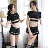 Sex Underwear Uniform Black Pure School Girl Clothing Breast Large Size Sexy Mini Skirt Uniform Temptation Pure Desire Suit