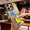 Cartoon Graffiti Spongebob Cute Shockproof Hard Phone Case For Apple Iphone