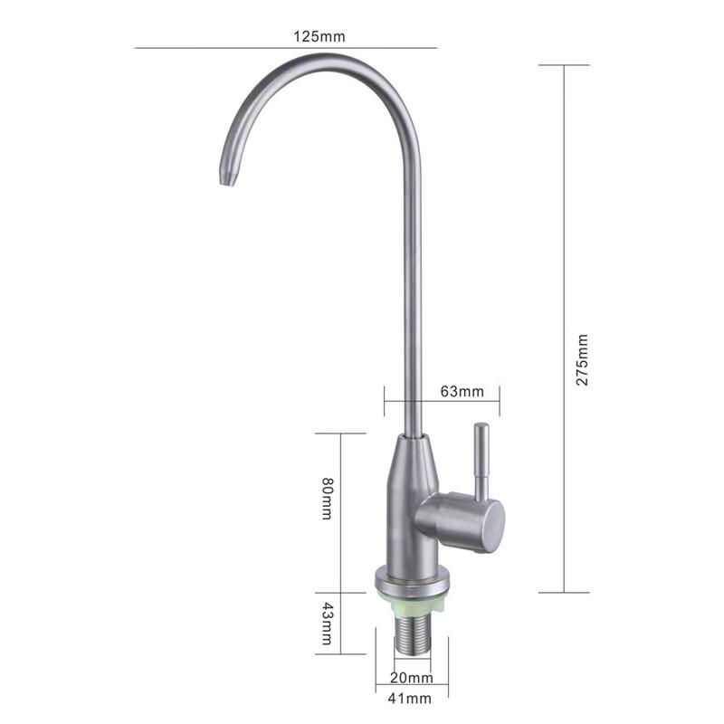 

HUANGCHAO 304 Stainless Steel Water Purifier Faucet