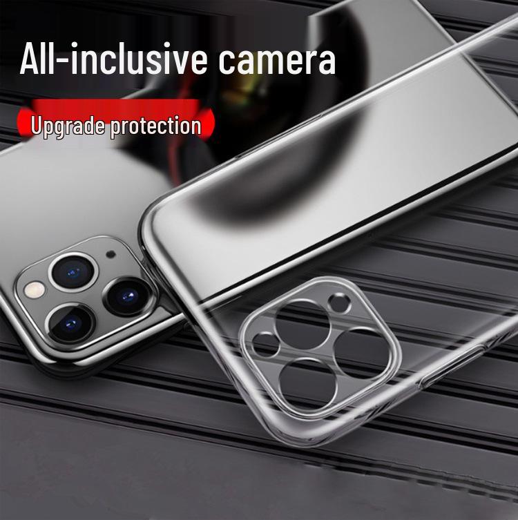Transparent TPU Case for iPhone 14 Pro Max - Soft Full Package Protective Cover, Anti-Fall, Apple 15 Mobile Phone.