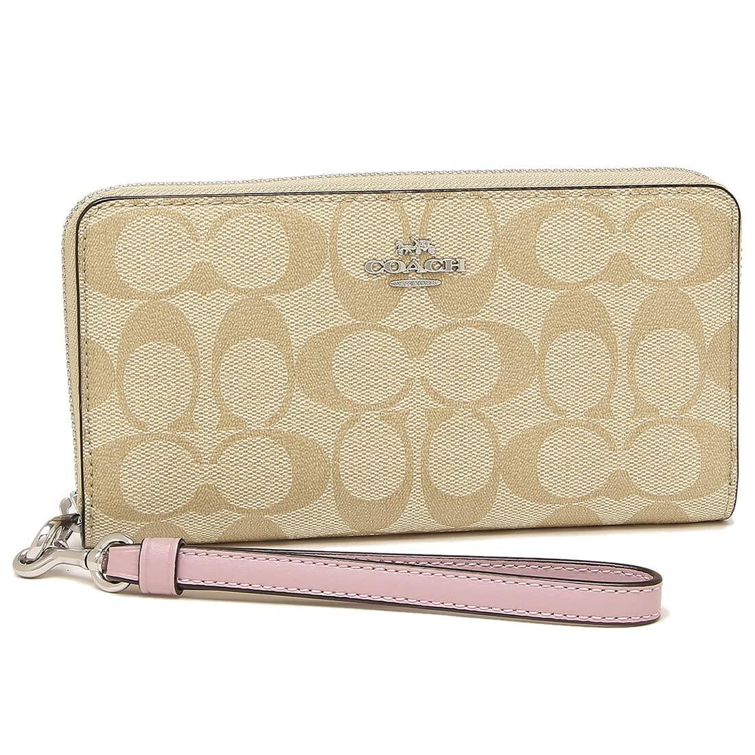 

Outlet Long Wallet Signature Beige Purple FC4452 SVV7O [Coach] Women s [Used]