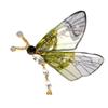 Transparent Color Butterfly Brooches for Women Rhinestone Insect Pin 3 Color Available Allpy Material Winter Jewelry