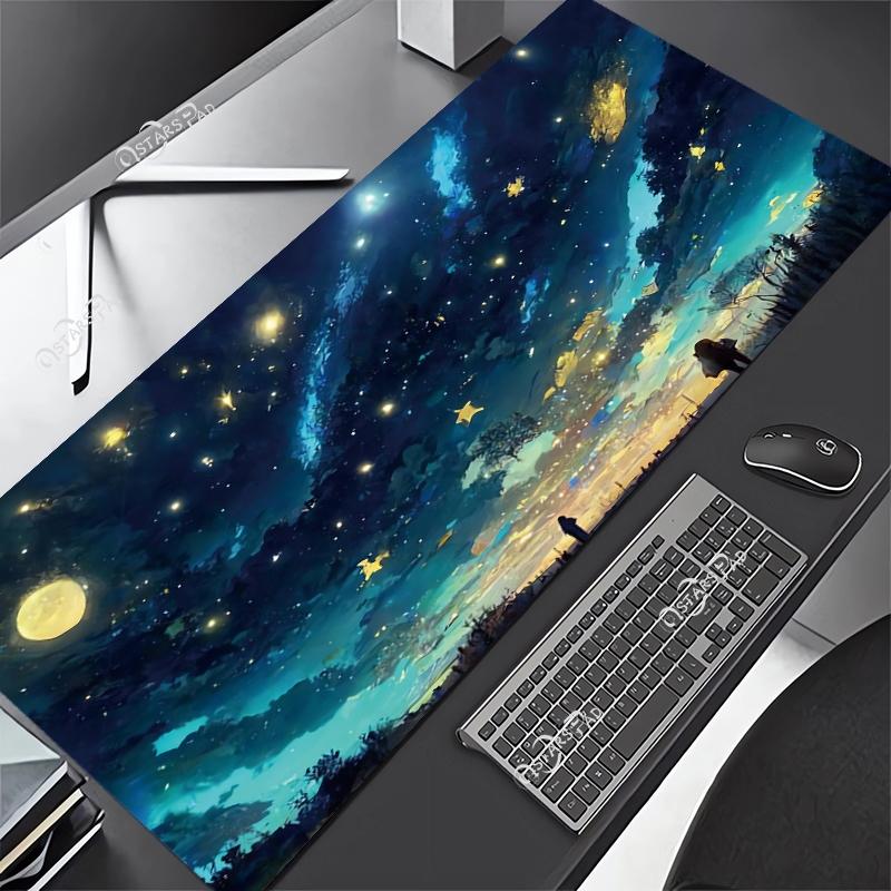 Universe Computer Mouse Pad XL Solar System Gaming Gamer Mat Space Large Mousepad for Keyboard Deskmat Starry Sky xMM XXL