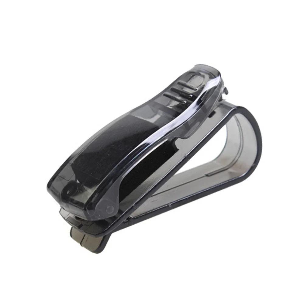 Car Glasses Holder Universal Auto Sun Visor Sunglasses Clip Magnetic Leather Eyeglass Card Ticket Clips Car Interior Accessories
